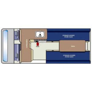 RRR Compact Plus 2 Berth Floorplan Day RRR Compact Plus 2 Berth Floorplan Day