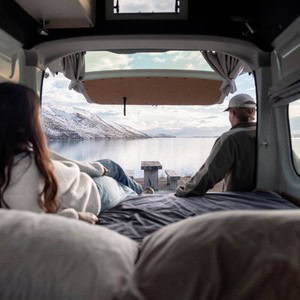 Kiwi ST – 2 Berth NZ Interior Rear Bed Lake View Kiwi ST – 2 Berth NZ Interior Rear Bed Lake View