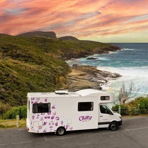 Jucy Chilld Big Kahuna 6 Berth NZ Coastal Cliff Side View Jucy Chilld Big Kahuna 6 Berth NZ Coastal Cliff Side View
