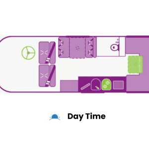 Jucy Chilld Big Kahuna 6 Berth NZ Floorplan Day Jucy Chilld Big Kahuna 6 Berth NZ Floorplan Day