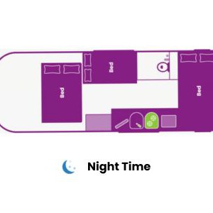 Jucy Chilld Big Kahuna 6 Berth NZ Floorplan Night Jucy Chilld Big Kahuna 6 Berth NZ Floorplan Night