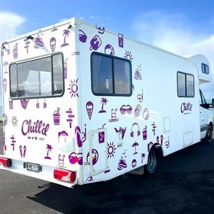 Jucy Chilld Big Kahuna 6 Berth NZ Rear Side View Jucy Chilld Big Kahuna 6 Berth NZ Rear Side View