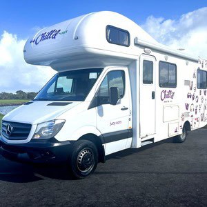 Jucy Chilld Big Kahuna 6 Berth NZ Exterior Driver Side View Jucy Chilld Big Kahuna 6 Berth NZ Exterior Driver Side View