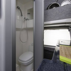 Jucy Chilld Sundaze 3 Berth NZ Interior Bathroom Shower Jucy Chilld Sundaze 3 Berth NZ Interior Bathroom Shower