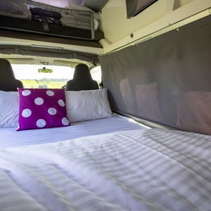 Jucy Chilld Sundaze 3 Berth NZ Interior Rear Queen Bed 2 Jucy Chilld Sundaze 3 Berth NZ Interior Rear Queen Bed 2