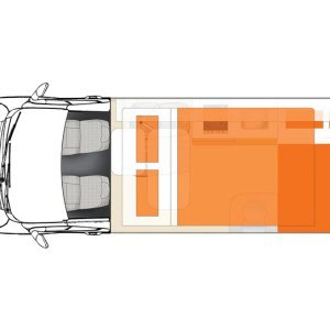 Apollo Endeavour Campervan – 4 Berth Layout 2