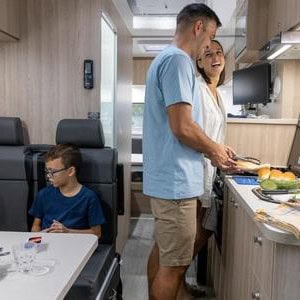Apollo Euro Deluxe Motorhome – 6 Berth Kitchen