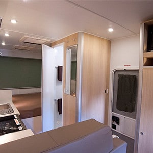 Britz Explorer Motorhome – 4 Berth – kitchen
