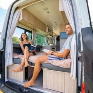 Britz Venturer Motorhome – 2 Berth Back View