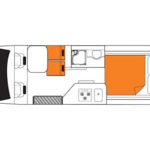 Britz Venturer Motorhome – 2 Berth Layout 2