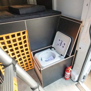 Mighty Double Down Campervan – 4 Berth NZ Interior Bathroom Toilet