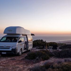 Mighty Highball Campervan 2 Berth AU Exterior Sea View 1