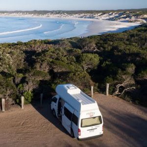 Mighty Highball Campervan 2 Berth AU Exterior Sea View