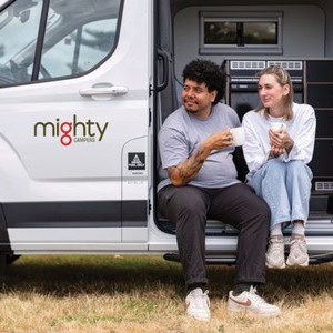 Mighty Highball Campervan – 2 Berth NZ Exterior Passenger Side Seating