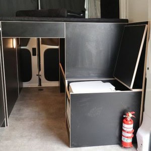 Mighty Highball Campervan – 2 Berth NZ Interior Hideaway Toilet Compartment