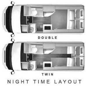 Freedom Path Seeker – 2 Berth – night layout