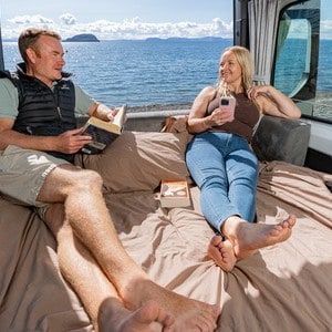 Maui Ultima Motorhome– 2 Berth NZ Interior Rear Double Bed