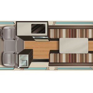 TC HiTop Trail Finder Campervan – 3 Berth Layout Day
