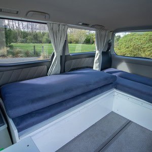 Lucky Rodeo Campervan 2 Berth – NZ L Shape Bed and Bench