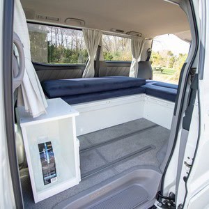 Lucky Rodeo Campervan 2 Berth – NZ Side Bench and Bed Setup