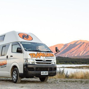 TA HiTop Campervan – 3 Berth NZ Exterior Lakeside Front View