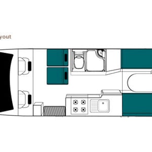 Maui Cascade Motorhome – 4 Berth – daytime