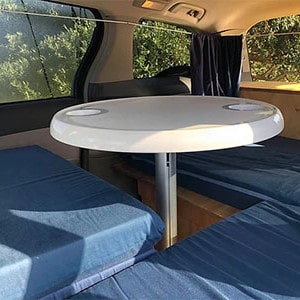 ER Tandem Campervan – 2 Berth – table