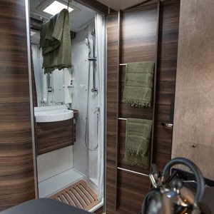 Britz Wanderer 4 Berth NZ Interior Bathroom Shower