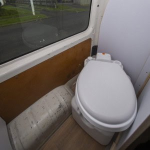 SUC Self-Contained Campervan – 4 Berth Toilet