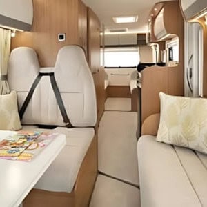 DNZ Deluxe S_T Motorhome – 6 Berth Interior 2