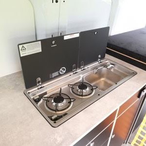 Apollo HiTop Campervan – 2 Berth stove and sink