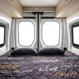 Britz HiTop Campervan – 2 Berth Interior Bed