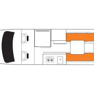 Britz HiTop Campervan – 2 Berth Layout day