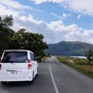 Aventus Plus with fridge – 2 Berth Back View