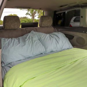 Jucy Chilld Cloudbreak 2 Berth NZ Interior Rear Bed Linens