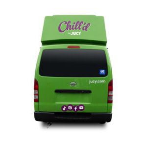 Jucy Chilld Sunseeker 4 Berth NZ Exterior Rear Van View