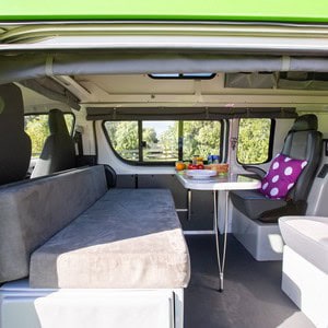 Jucy Chilld Sunseeker 4 Berth NZ Interior Dinette Table Seats 2