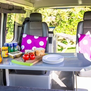 Jucy Chilld Sunseeker 4 Berth NZ Interior Dinette Table Seats 4
