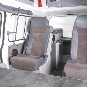 Jucy Chilld Sunseeker 4 Berth NZ Interior Front Cab Seats