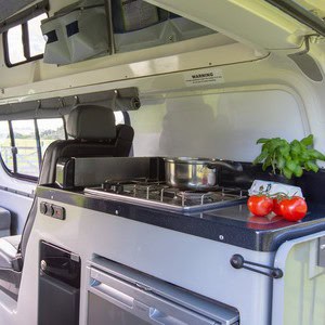 Jucy Chilld Sunseeker 4 Berth NZ Interior Kitchen Stovetop Sink