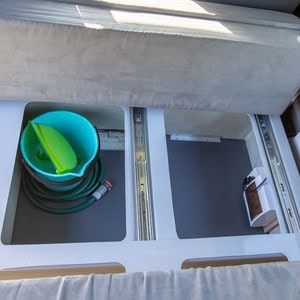 Jucy Chilld Sunseeker 4 Berth NZ Interior Under Seat Storage