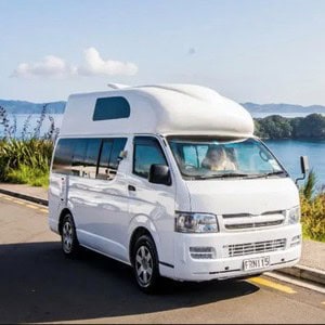 EC Budget Hitop – 4 Berth NZ Exterior Front Cab Angle