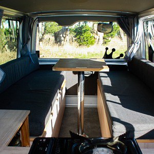 EC COMPACT – 2 Berth NZ Interior Dinette Table Seats 3