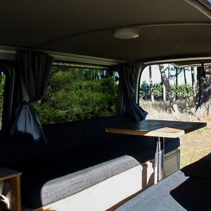 EC COMPACT – 2 Berth NZ Interior Dinette Table Seats