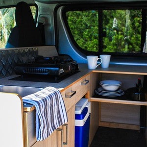 EC COMPACT – 2 Berth NZ Interior Kitchen Stovetop Sink 2