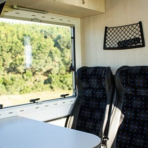 EC Compact Motorhome – 2 Berth NZ Interior Dinette Table Seats