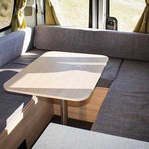 EC Motorhome – 2+1 Berth NZ Interior Dinette Table Seats