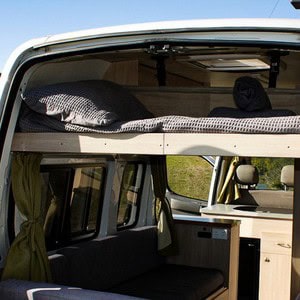 EC Motorhome – 2+1 Berth NZ Interior Overhead Bunk Area