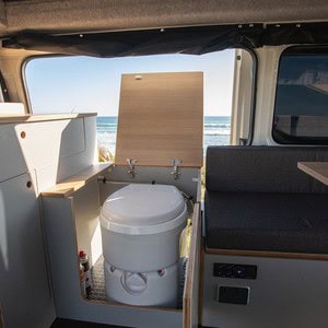 The Big One – 3 Berth NZ Interior Bathroom Toilet Area