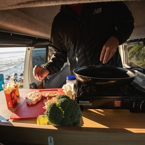 The Big One – 3 Berth NZ Interior Kitchen Stovetop Sink